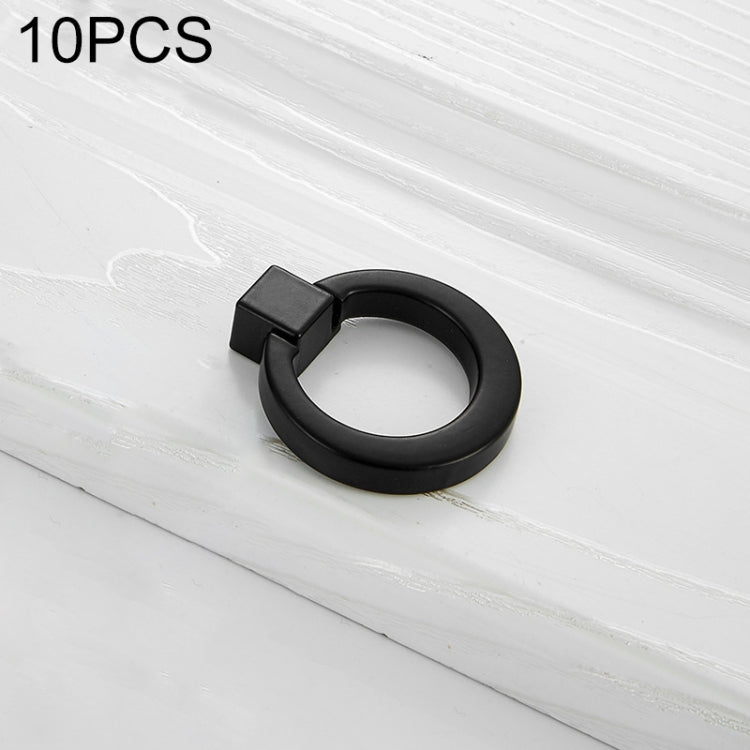 5 PCS 4201 Stainless Steel Single Hole Closet Cabinet Handle(Black)