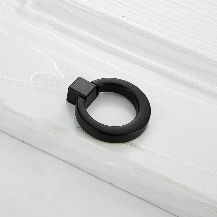 5 PCS 4201 Stainless Steel Single Hole Closet Cabinet Handle(Black)