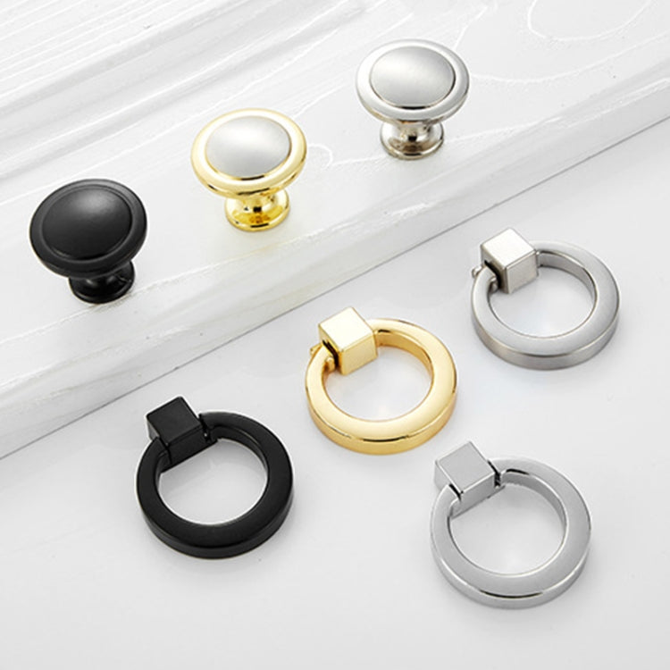 5 PCS 4201 Stainless Steel Single Hole Closet Cabinet Handle(Black)