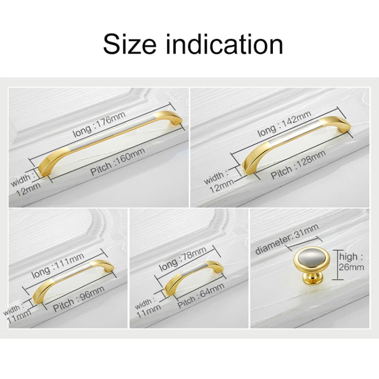 5 PCS 4201 Stainless Steel Single Hole Closet Cabinet Handle (Chrome)