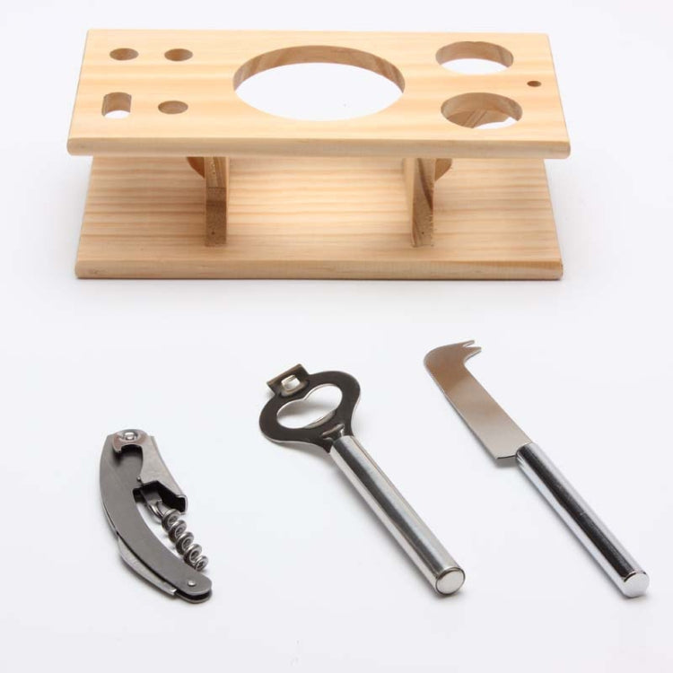 9 in 1 Stainless Steel Cocktail Shaker Tools Set with Wooden Mount, Capacity: 250ml
