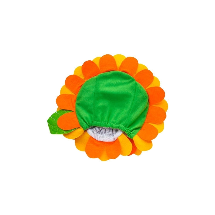 Cute Sunflower Shaped Pet Neck Gaiter, Size: S (Inner Diameter: 10cm)