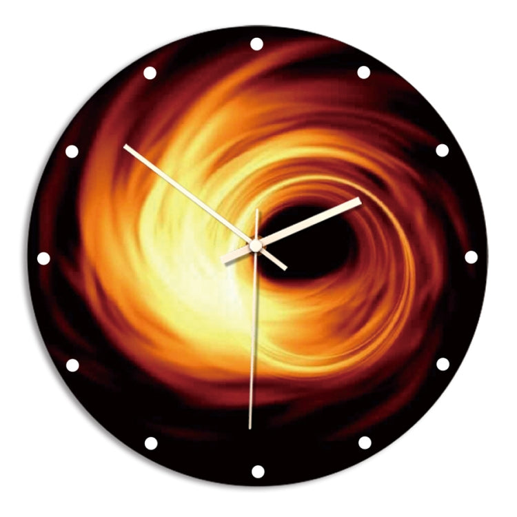 Black Hole Pattern Round Shape Creative Living Room Decorative Wall Clock