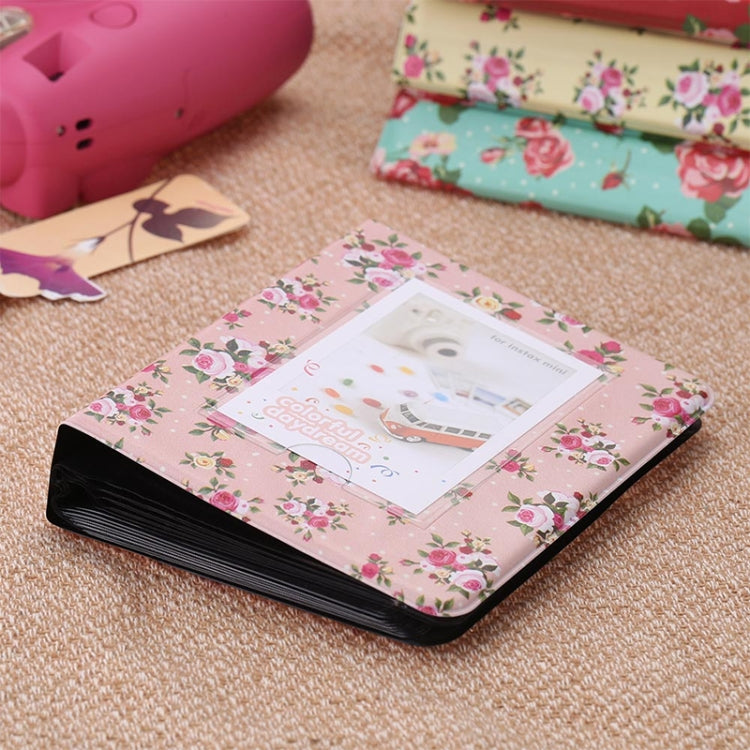 2 PCS 3 inch DIY Creativity Insert Type Floral Pattern Mini Exquisite Photo Album