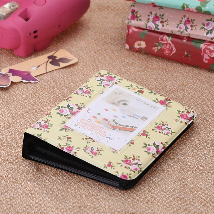 2 PCS 3 inch DIY Creativity Insert Type Floral Pattern Mini Exquisite Photo Album