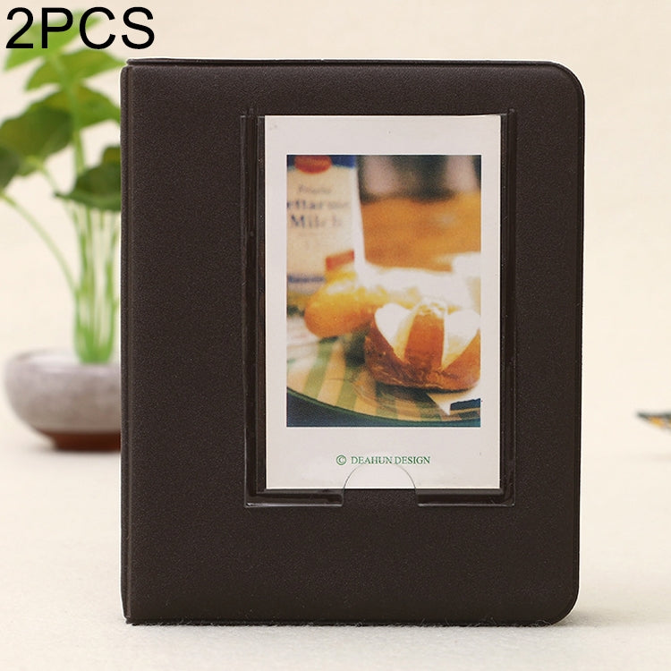 2 PCS DIY Creativity Insert Type Pinkycolor 64 Pages Exquisite Photo Album