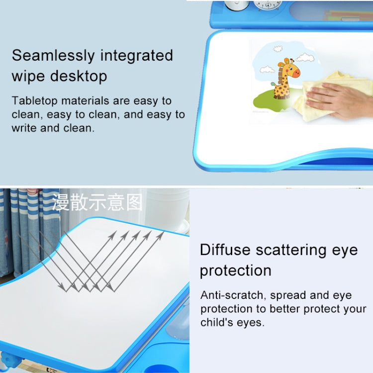 Multifunctional Lifting Plastic Children  Study Table and Chair Set