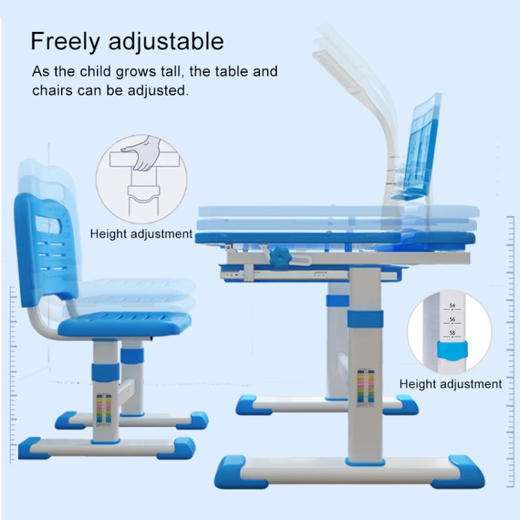 Multifunctional Lifting Plastic Children  Study Table and Chair Set