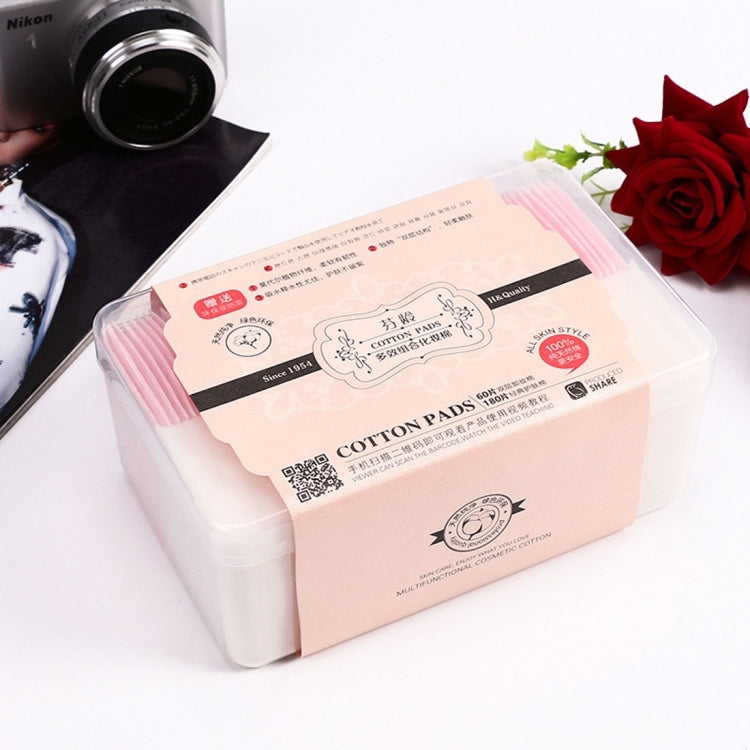 60 PCS Dual Layer +  180 PCS Classic Makeup Facial Cotton Puff  Pads