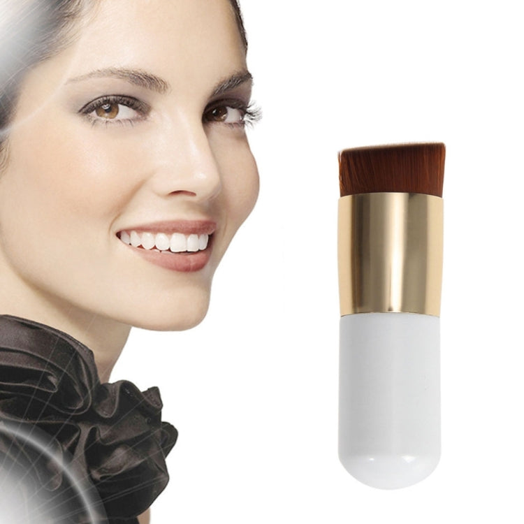 Short Wooden Handle Large Oblique Head Buffer Foundation Powder Makeup Brushes Plump Round Brush Makeup BB Cream Tools