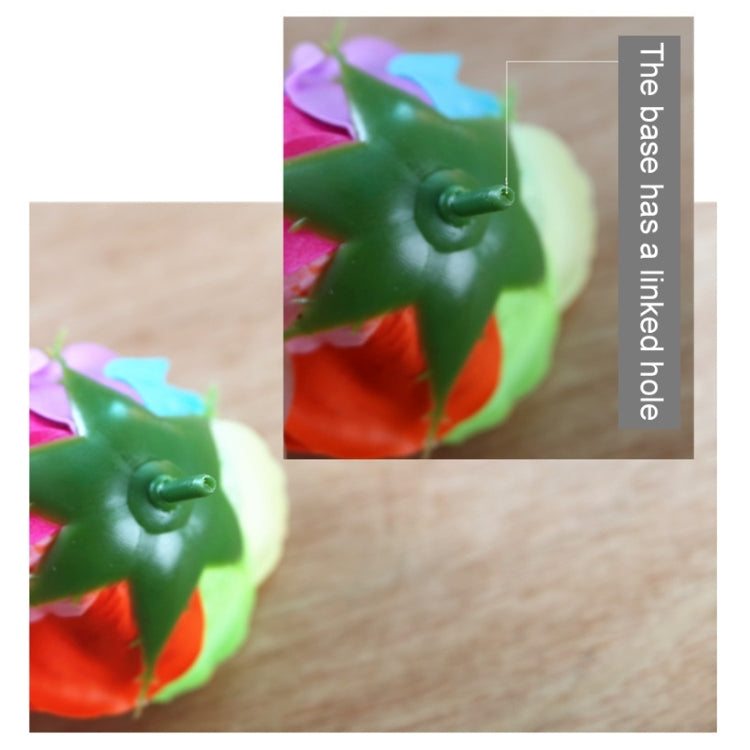 5 PCS Rose Shaped Colorful Soap Flowers, Random Color Delivery