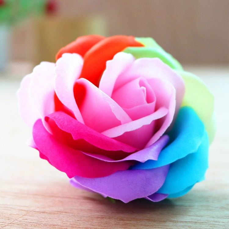 5 PCS Rose Shaped Colorful Soap Flowers, Random Color Delivery