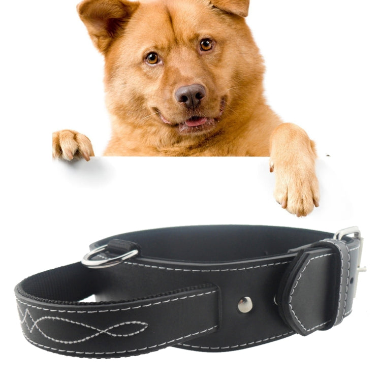Leather Pet Dog Collar Pet Products for Big Pet, Size: 4.5*48.5cm