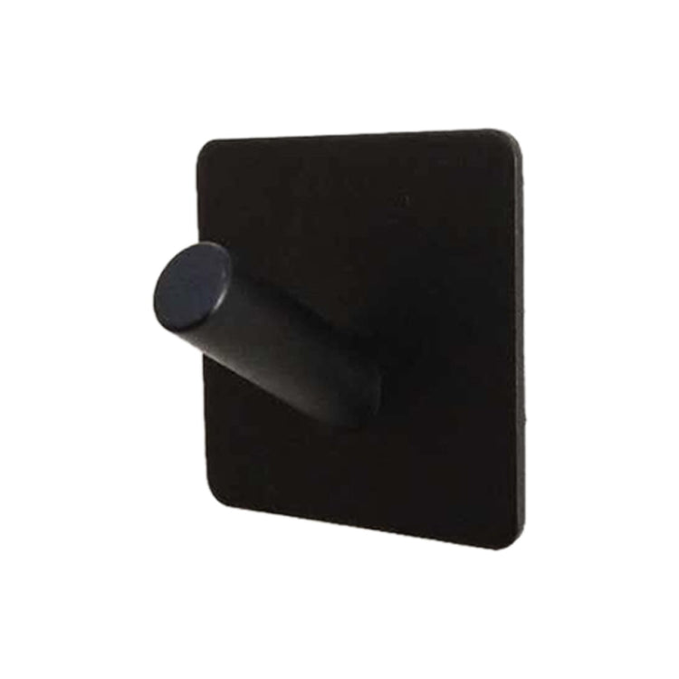 Stainless Steel Black Oblique Hook Bathroom Non-perforated Coat Rack