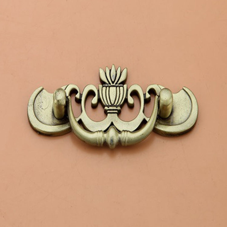 4 PCS  Bronze Zinc Alloy Wardrobe Medicine Cabinet Furniture Drawer Handle, Size: Large-46g