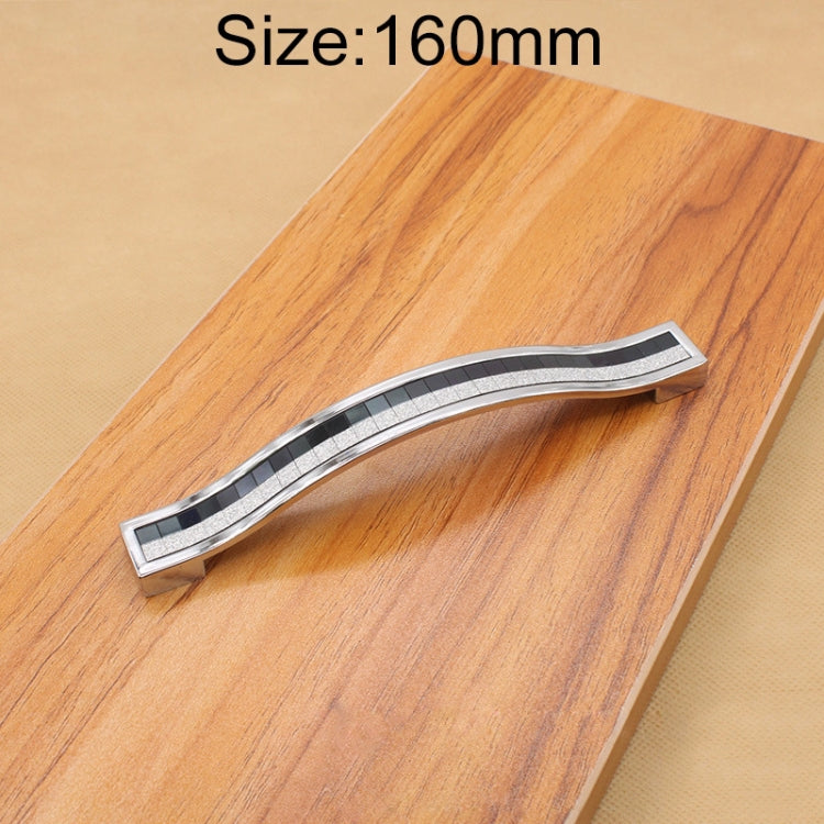 4 PCS Crystal Color Diamond Modern Wardrobe Door Cabinet Wine Cabinet Fashion Drawer Handle, Hole Distance: 160mm(Black)