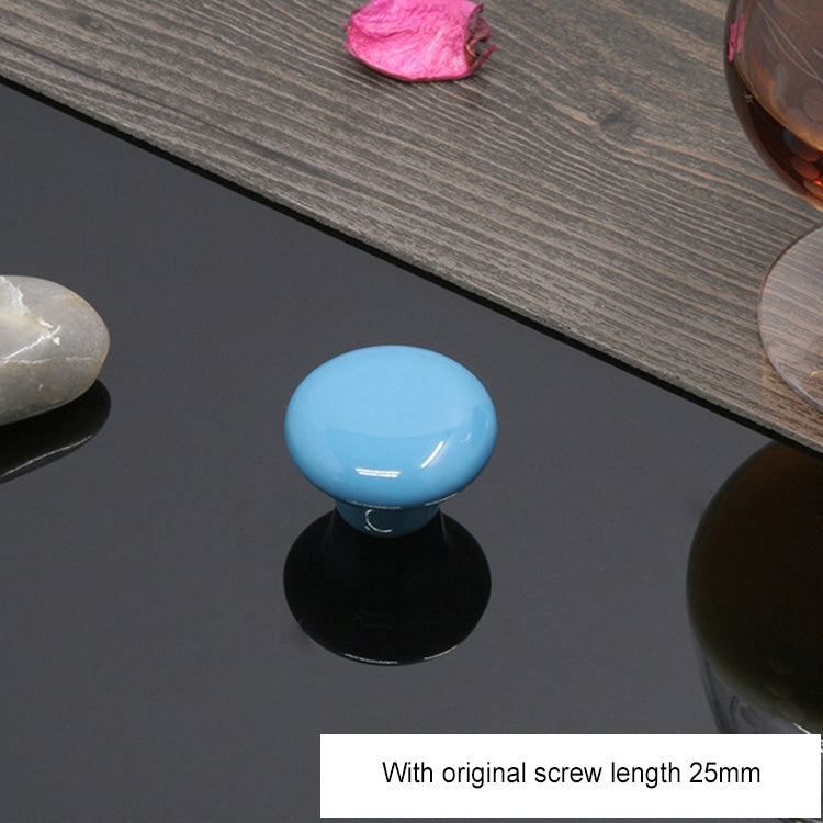 10 PCS 32mm Modern Literary Color Glazed Ceramic Cabinet Drawer Handle