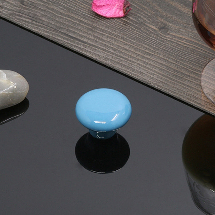 10 PCS 32mm Modern Literary Color Glazed Ceramic Cabinet Drawer Handle