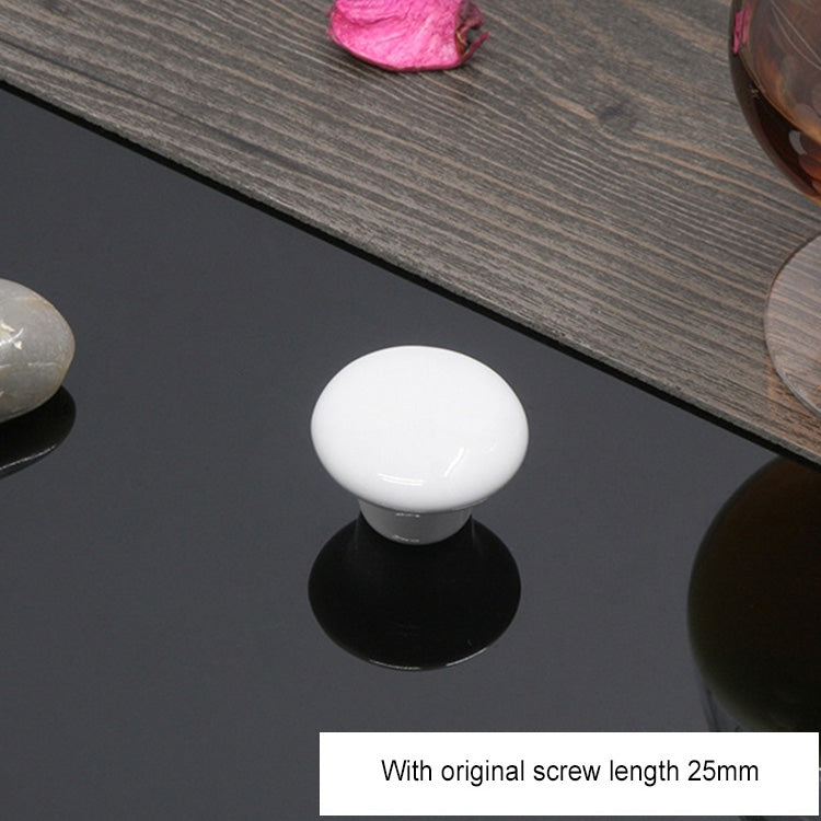 10 PCS 32mm Modern Literary Color Glazed Ceramic Cabinet Drawer Handle