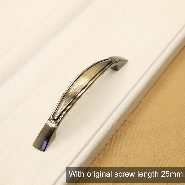 4 PCS 2801 Green Bronze Cabinet Wardrobe Door Drawer Vintage Zinc Alloy Solid Handle, Hole Distance: 96mm