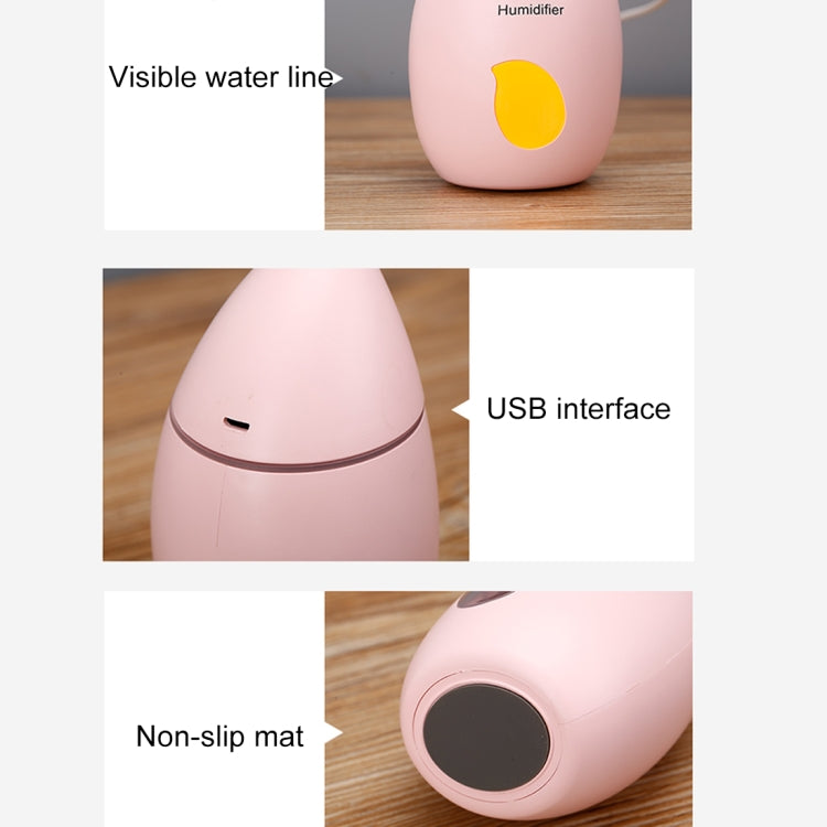 2W Creative Portable Mango Shape Mute Desktop Air Humidifier with LED Light, Capacity: 160ml, DC 5V