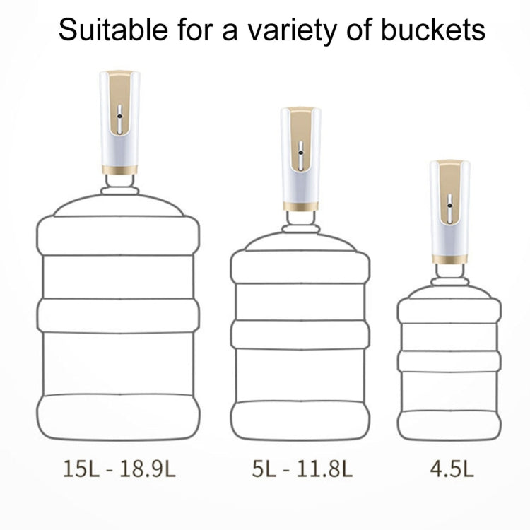 USB Charging Electric Water Pump Dispenser Mineral Water Barreled Water Supply Device, Capacity: 350ml(Silver)