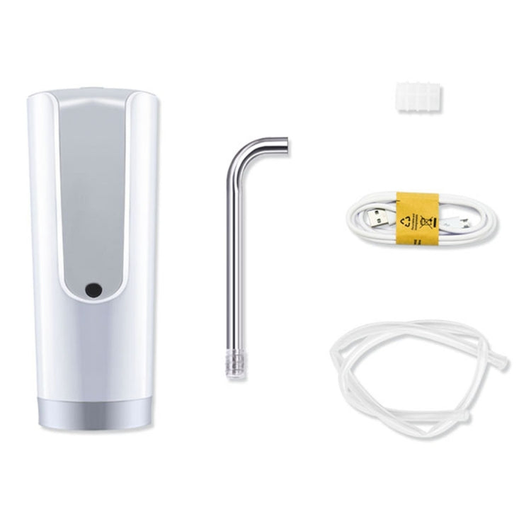 USB Charging Electric Water Pump Dispenser Mineral Water Barreled Water Supply Device, Capacity: 350ml(Silver)