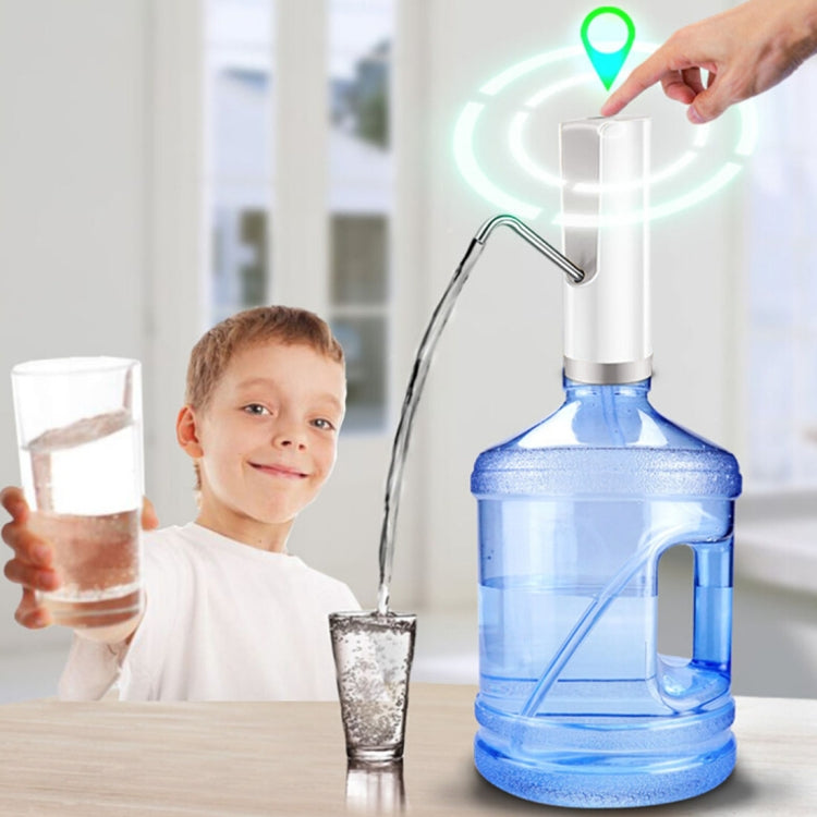 USB Charging Electric Water Pump Dispenser Mineral Water Barreled Water Supply Device, Capacity: 350ml(Silver)