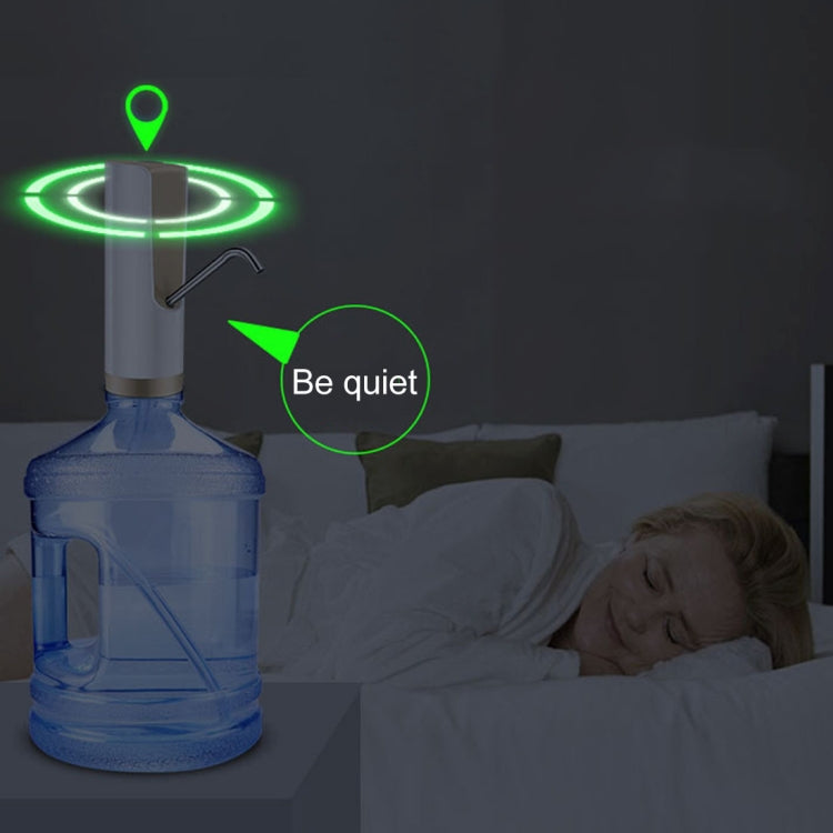 USB Charging Electric Water Pump Dispenser Mineral Water Barreled Water Supply Device, Capacity: 350ml(Silver)