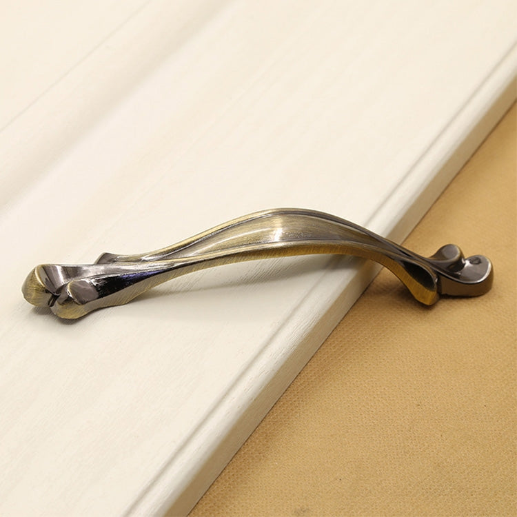 4 PCS 2804 Green Bronze Cabinet Wardrobe Door Drawer Vintage Zinc Alloy Solid Handle, Hole Distance: 96mm