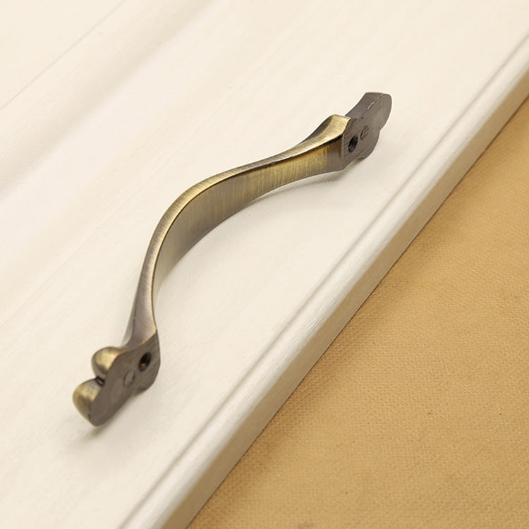 4 PCS 2804 Green Bronze Cabinet Wardrobe Door Drawer Vintage Zinc Alloy Solid Handle, Hole Distance: 96mm