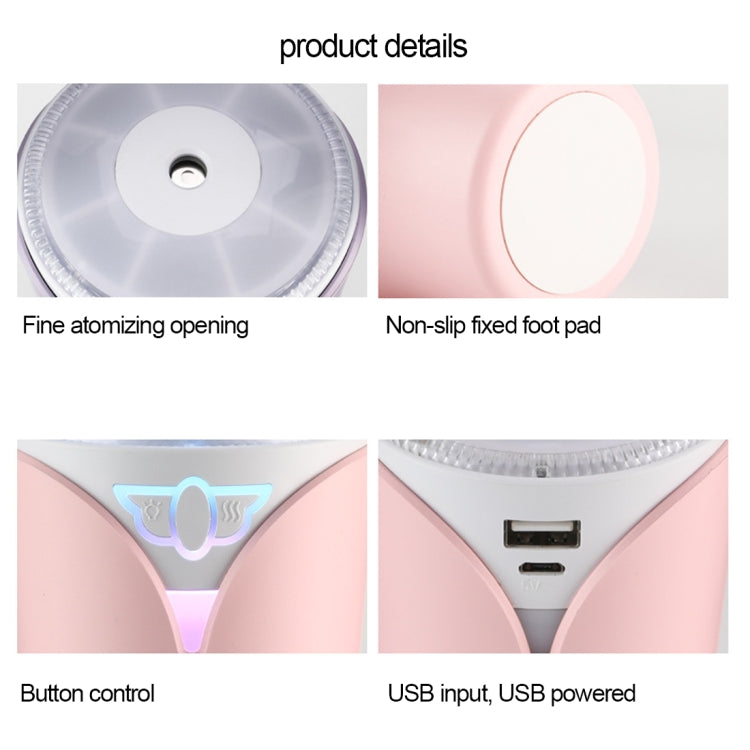2.5W USB Charging Colorful Humidifier with Colorful Light, Capacity: 280ml, DC 5V(Blue)