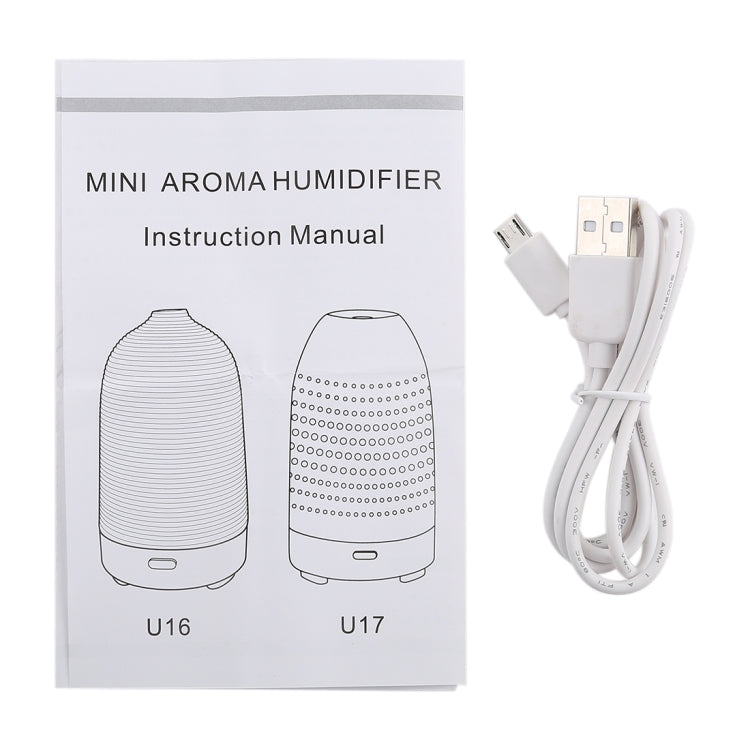 5W Honeycomb Texture Mini Humidifier with Colorful Light, Capacity: 50ml, DC 5V(White)