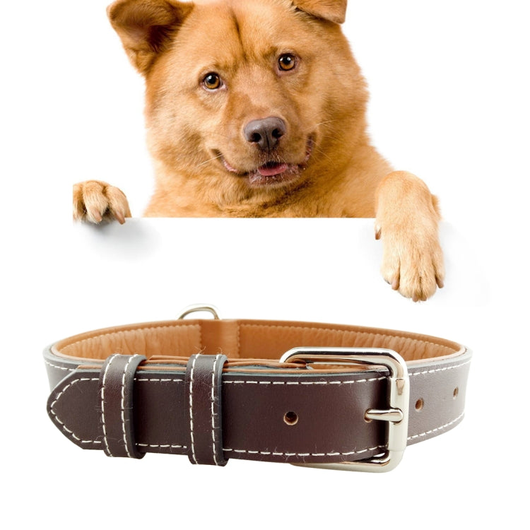 Leather Pet Dog Collar Pet Products Big Dog Collar, Size: XL, 3 * 60cm