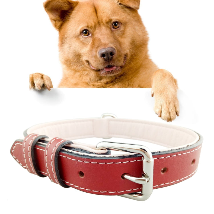 Leather Pet Dog Collar Pet Products Big Dog Collar, Size: XL, 3 * 60cm
