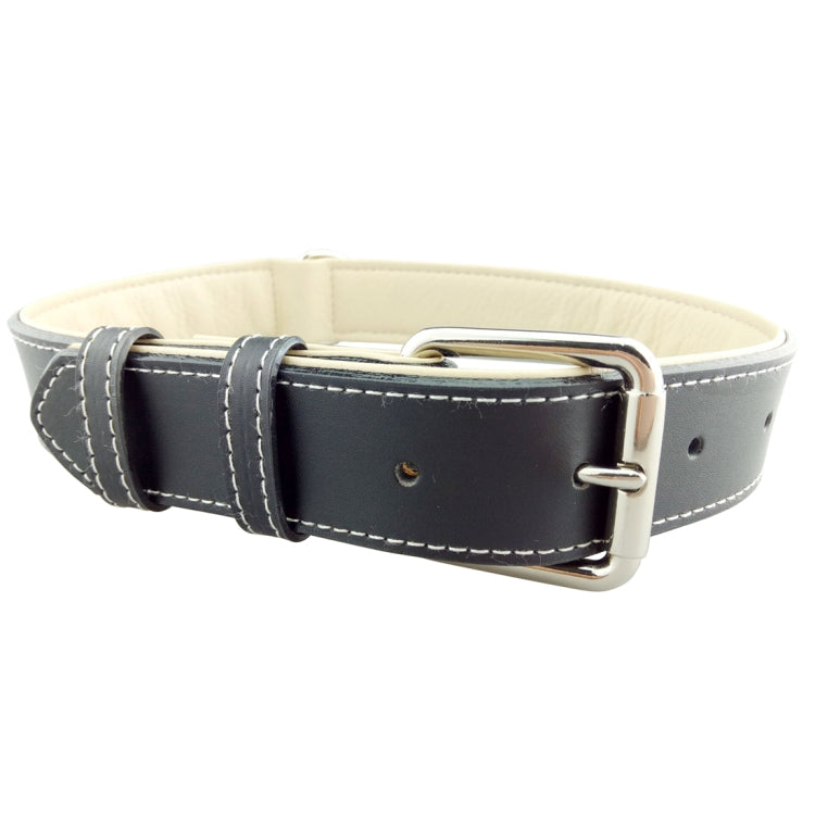 Leather Pet Dog Collar Pet Products Big Dog Collar, Size: M, 2 * 42cm