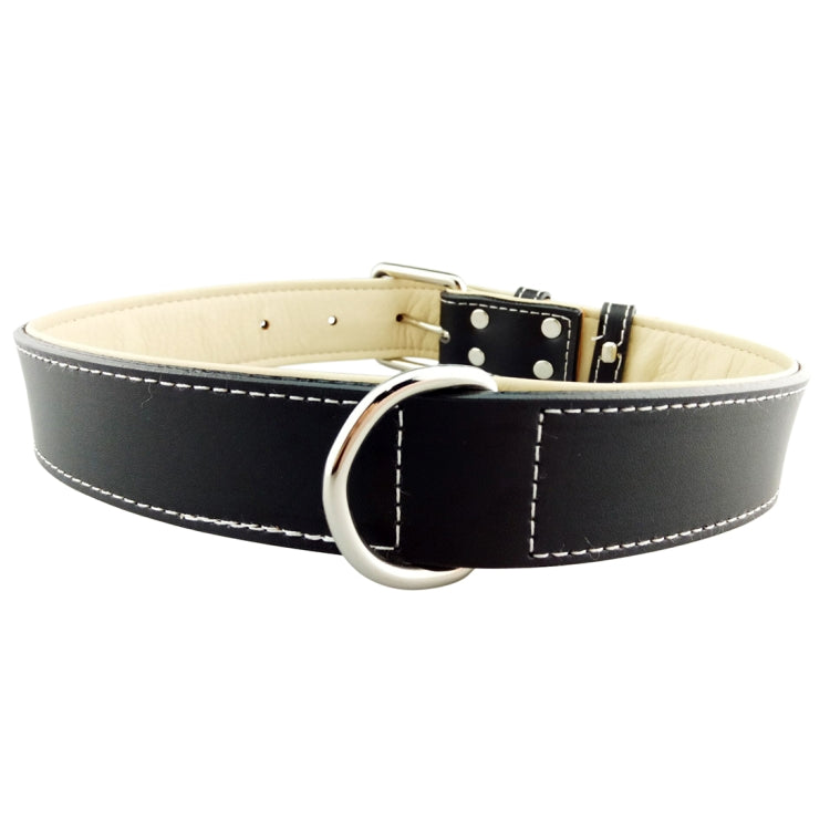 Leather Pet Dog Collar Pet Products Big Dog Collar, Size: M, 2 * 42cm