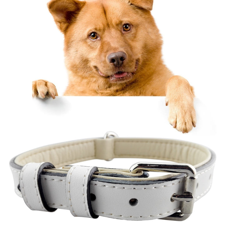 Leather Pet Dog Collar Pet Products Big Dog Collar, Size: M, 2 * 42cm