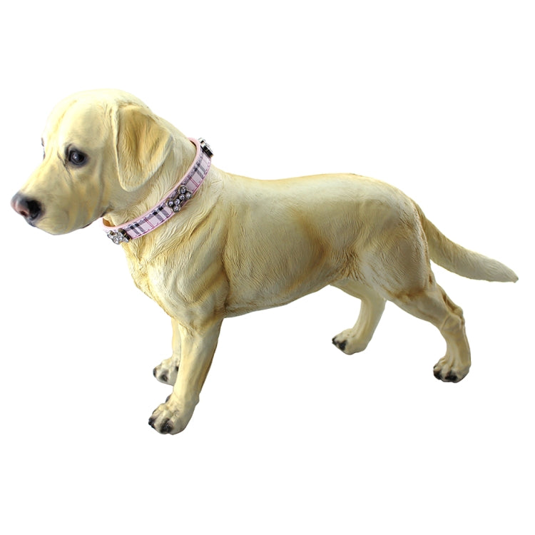 PU Leather with Bone Designs Pet Dog Collar Pet Products, Size: M, 2 * 42cm