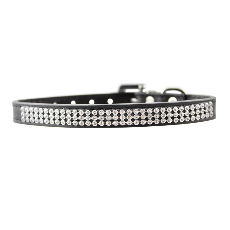 PU Diamond Studded Pet Collar Dog Collar Pet Products, Size: L, 2.5 * 51cm