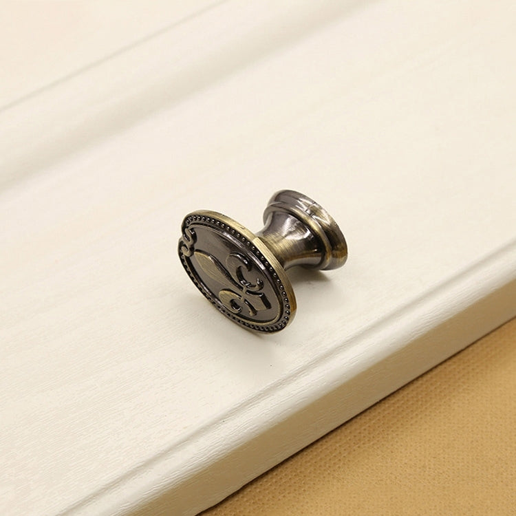 4 PCS 34mm 2806 Green Bronze Cabinet Wardrobe Door Drawer Vintage Zinc Alloy Solid Single Hole Handle