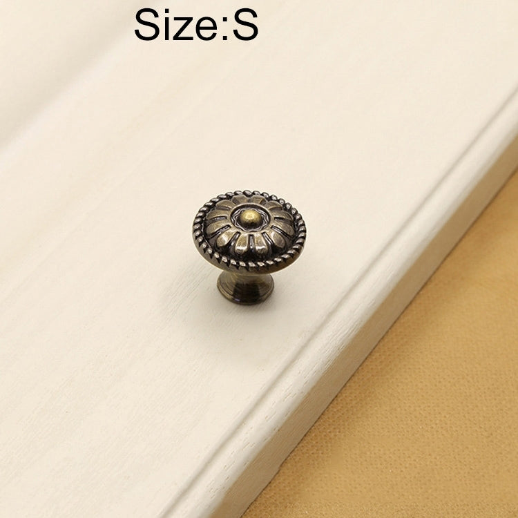 4 PCS 25mm 2808 Green Bronze Cabinet Wardrobe Door Drawer Vintage Zinc Alloy Solid Single Hole Handle