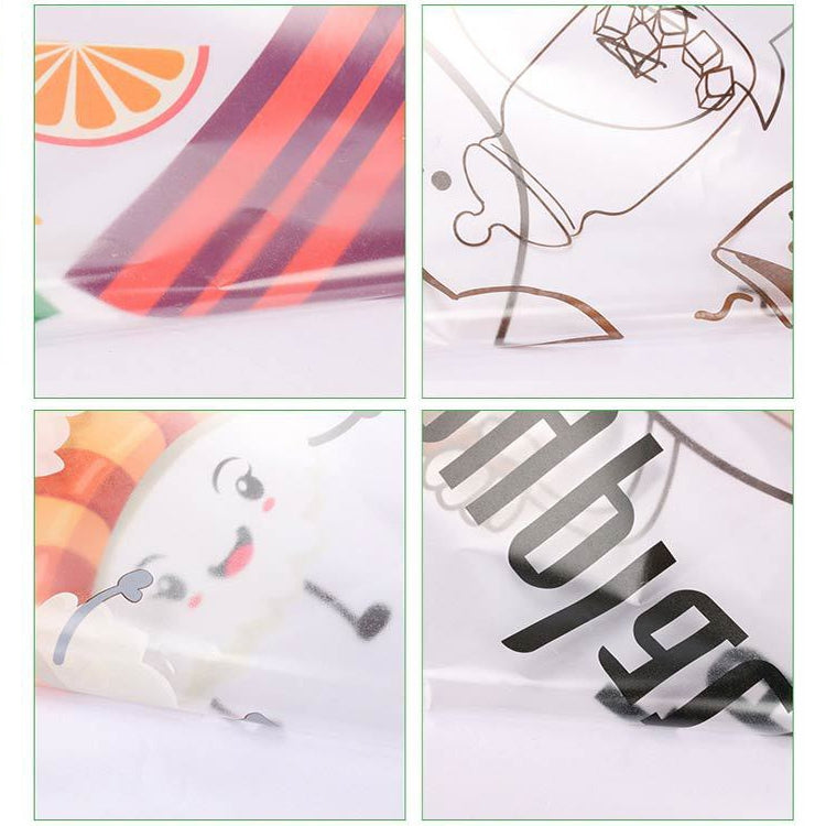 5 PCS Fruit Vegetable Pattern Household Kitchen Self-adhesive High Temperature Resistance Oil Resistant Wall Stickers Size: 60x90cm