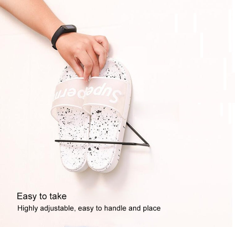 5 PCS G205 Household Wall-mounted Triangle Shoe Storage Rack (Black)