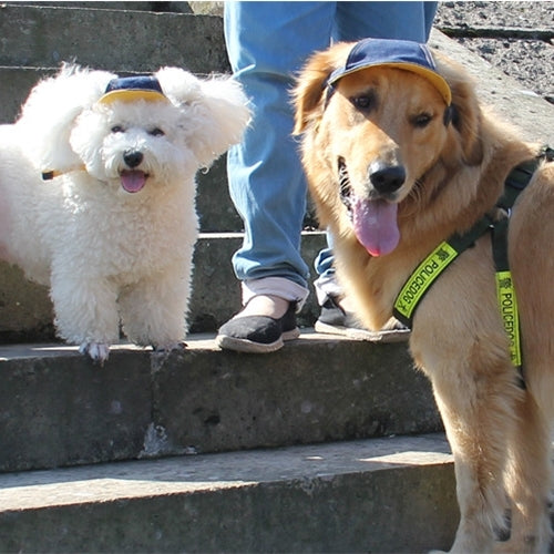 Denim Travel Pet Hat Outdoor Sports Breathable Hat Adjustable, Size: S