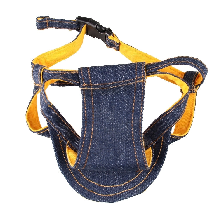 Denim Travel Pet Hat Outdoor Sports Breathable Hat Adjustable, Size: L