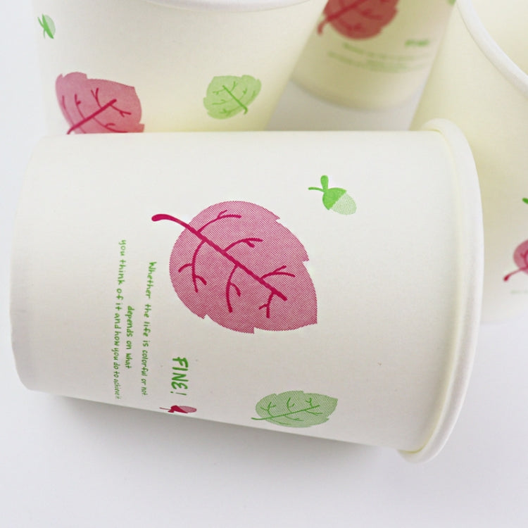 50 PCS Household Office Printed Disposable Paper Cup