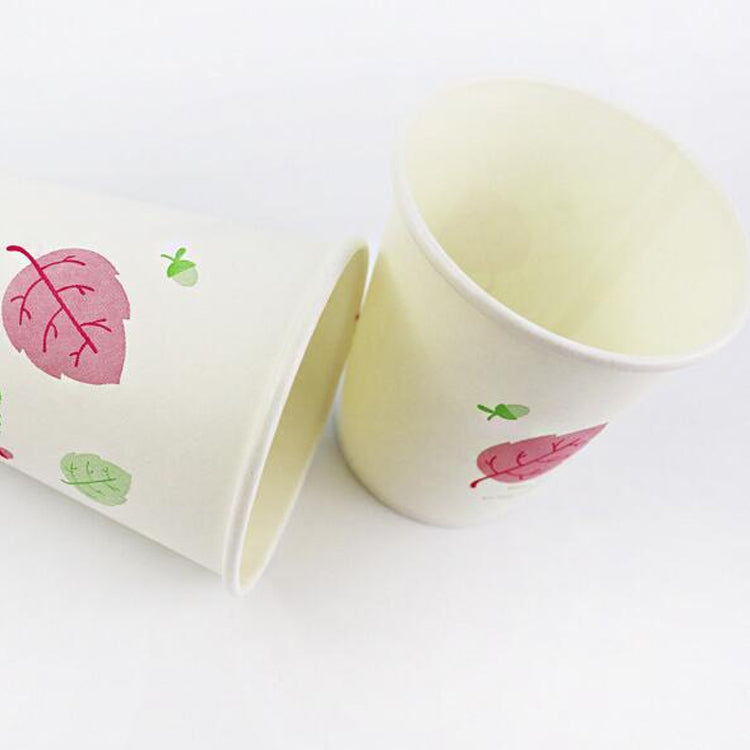 50 PCS Household Office Printed Disposable Paper Cup