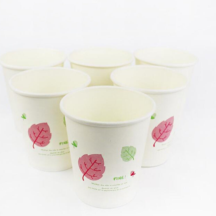 50 PCS Household Office Printed Disposable Paper Cup