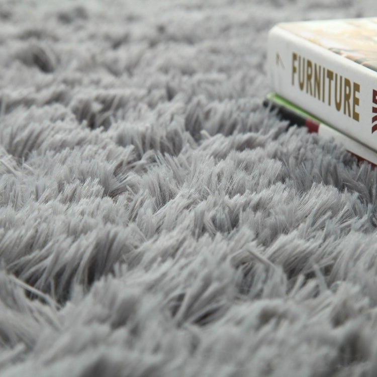 Bedroom Living Room Warm Faux Plush Carpet Floor Fluffy Soft Mat, Sizeï¼š200x400cm(Wine Red)